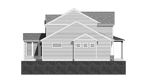 The Villetta house plan, exterior view 4